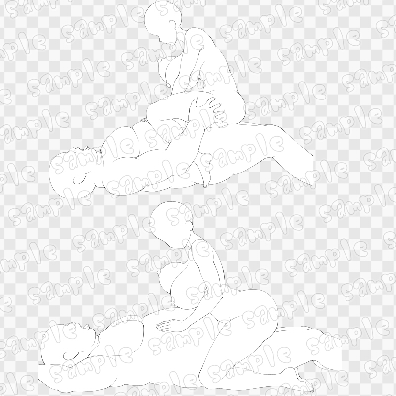 線画素材集[手]60