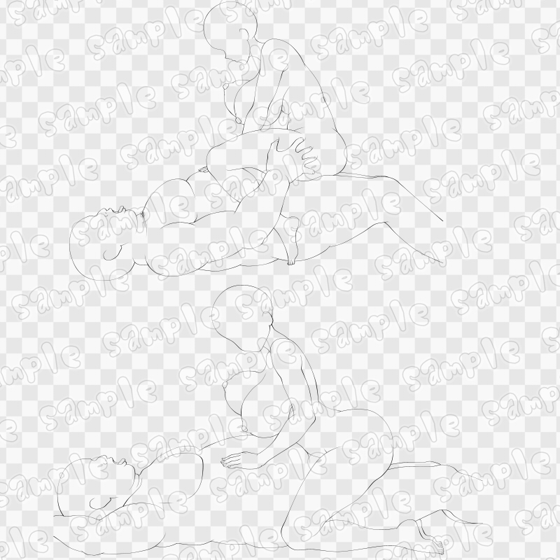 線画素材集[手]60