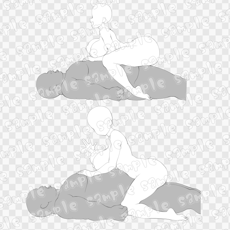 線画素材集[手]61