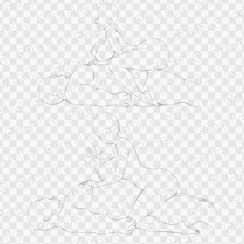 線画素材集[手]61