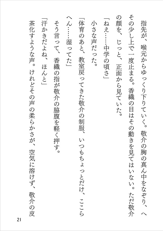 咥えたくちびるの記憶