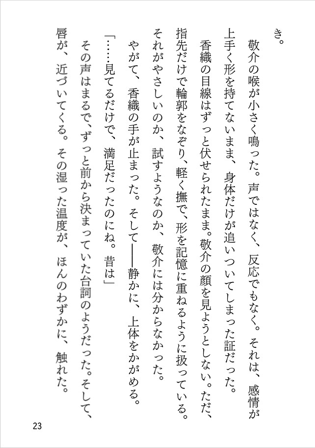 咥えたくちびるの記憶