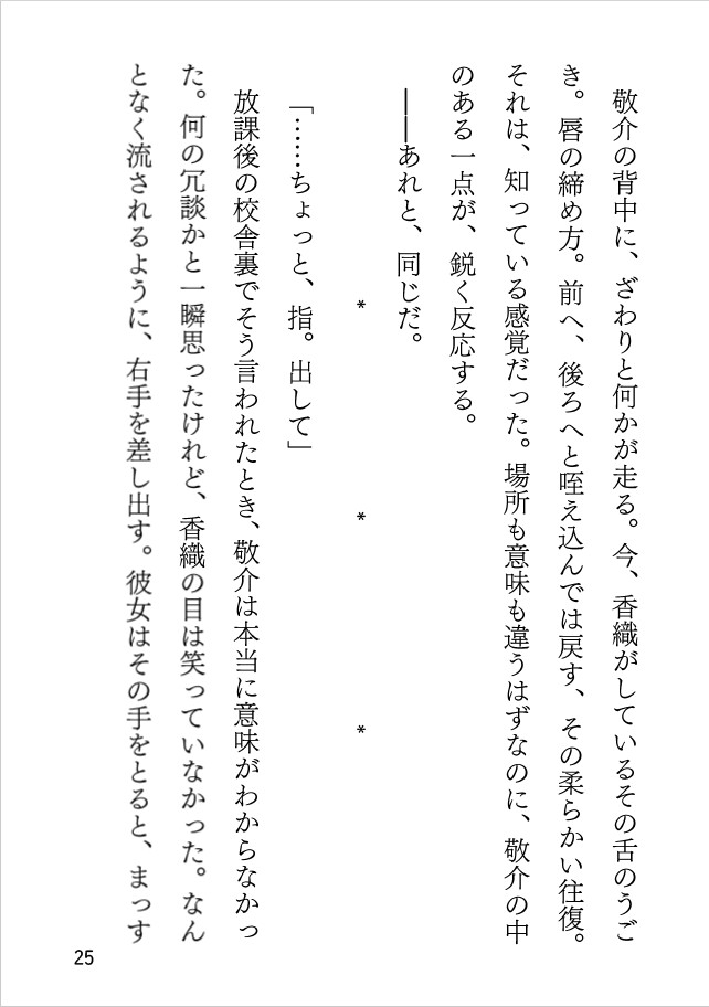 咥えたくちびるの記憶