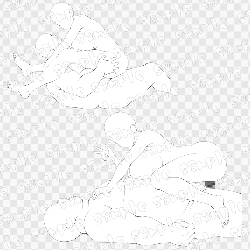 線画素材集[手]62