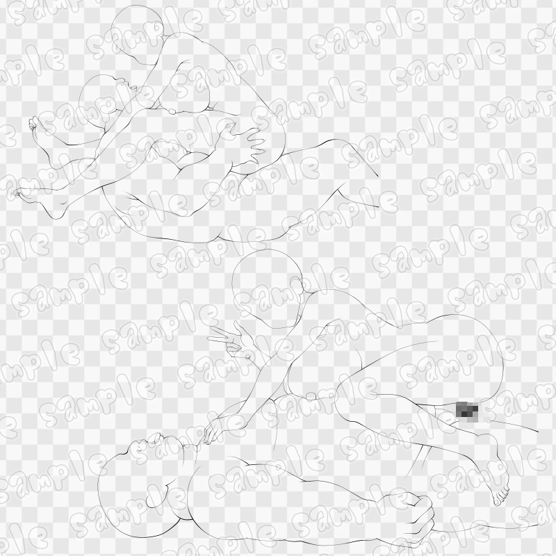 線画素材集[手]62