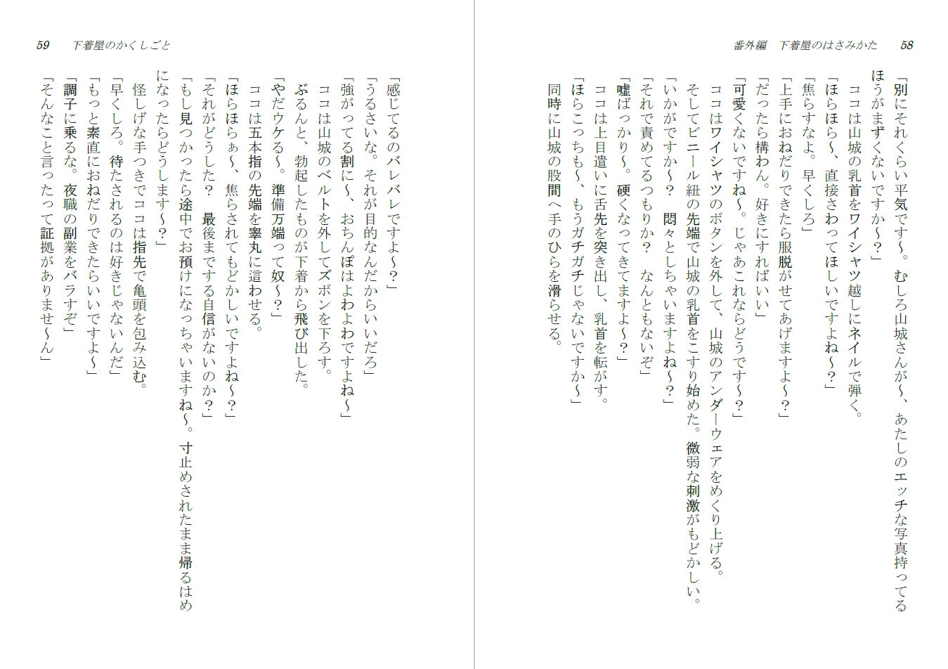 下着屋のかくしごと