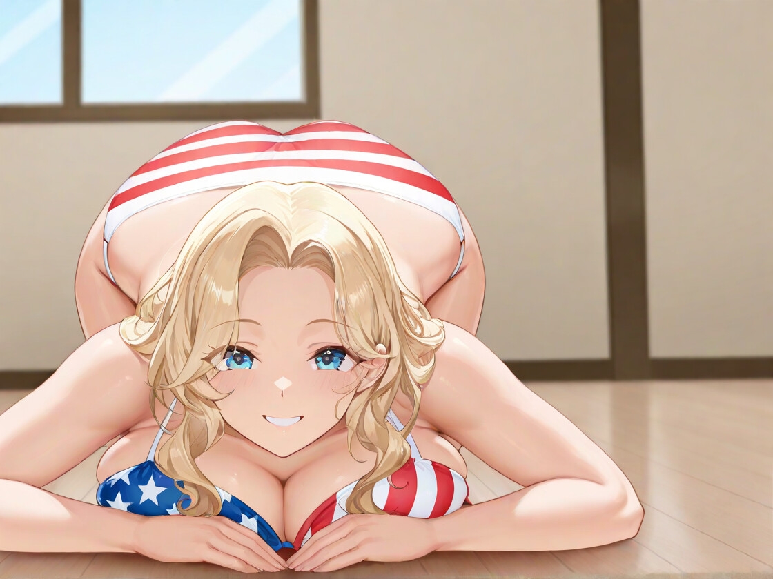 【KU100】爆乳金髪で元AV女優のお隣さんと突然の同棲生活〜全裸土下座から始まるラブストーリー〜【外国人/淫乱/中出し】