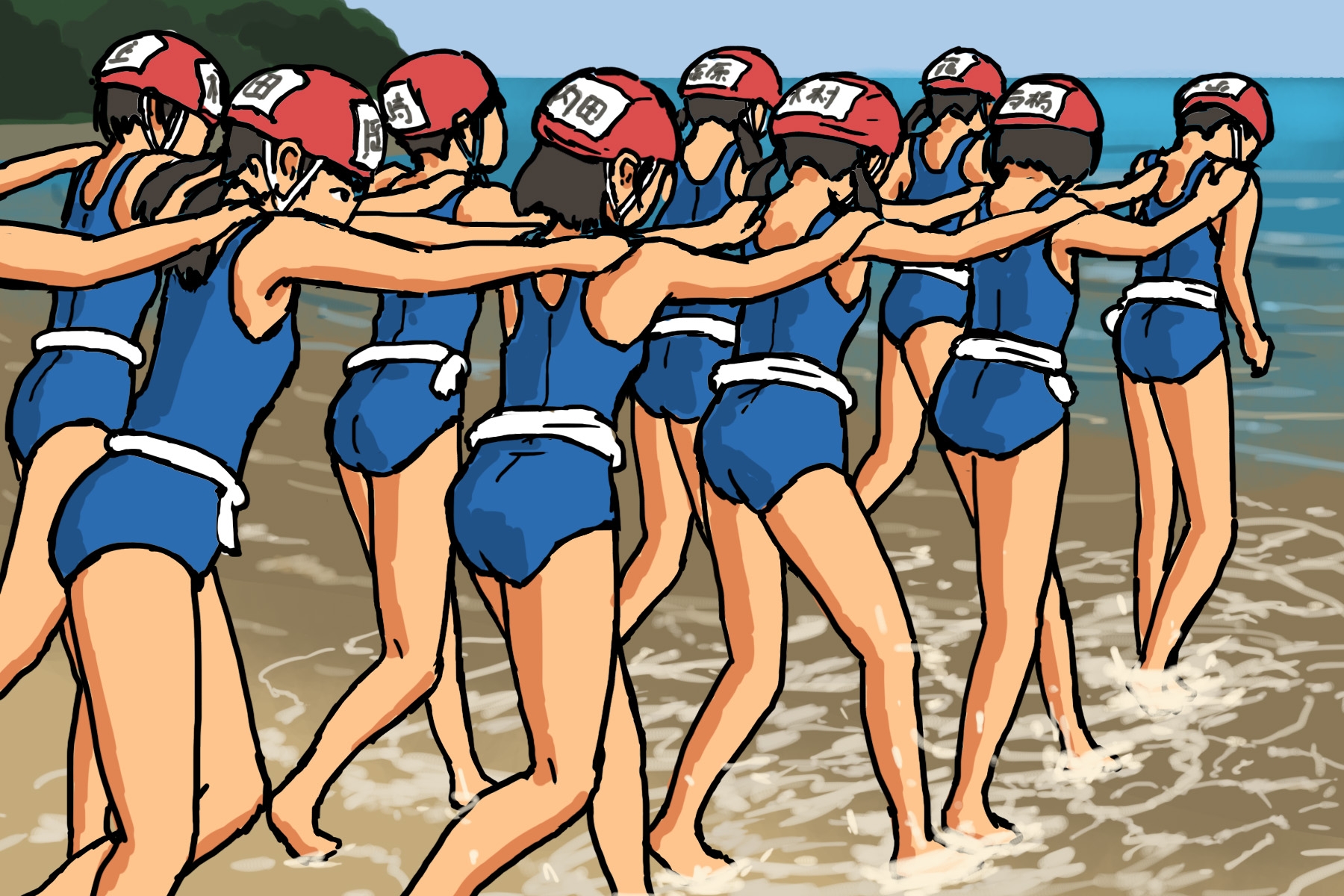 触手生物に襲われる女子生徒7