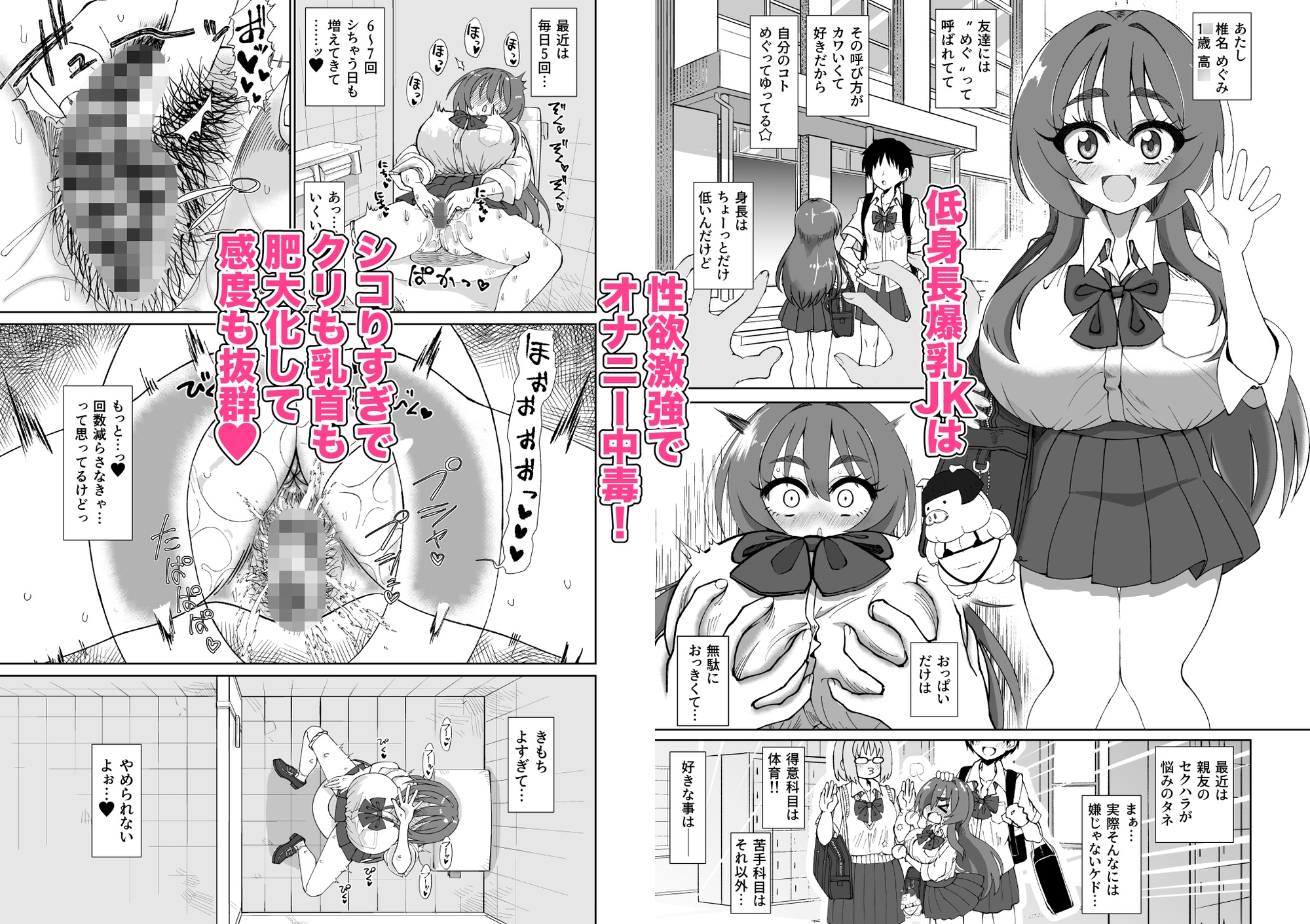 爆乳デカクリに育ったオナ狂JKのミニ膣穴に短小とウワサの教師チンポはシンデレラフィットするか?