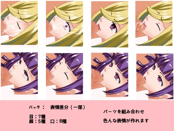 [商用OK] ファンタジーのHCGイラスト4種類 立ち絵素材 セット[R18]