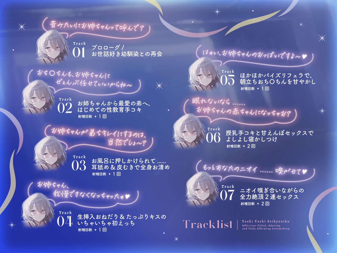 【姉×溺愛×匂いフェチ】月お姉ちゃんのよしよし性教育～愛情だくだく甘やかし全肯定えっち～【KU100/フォーリー】