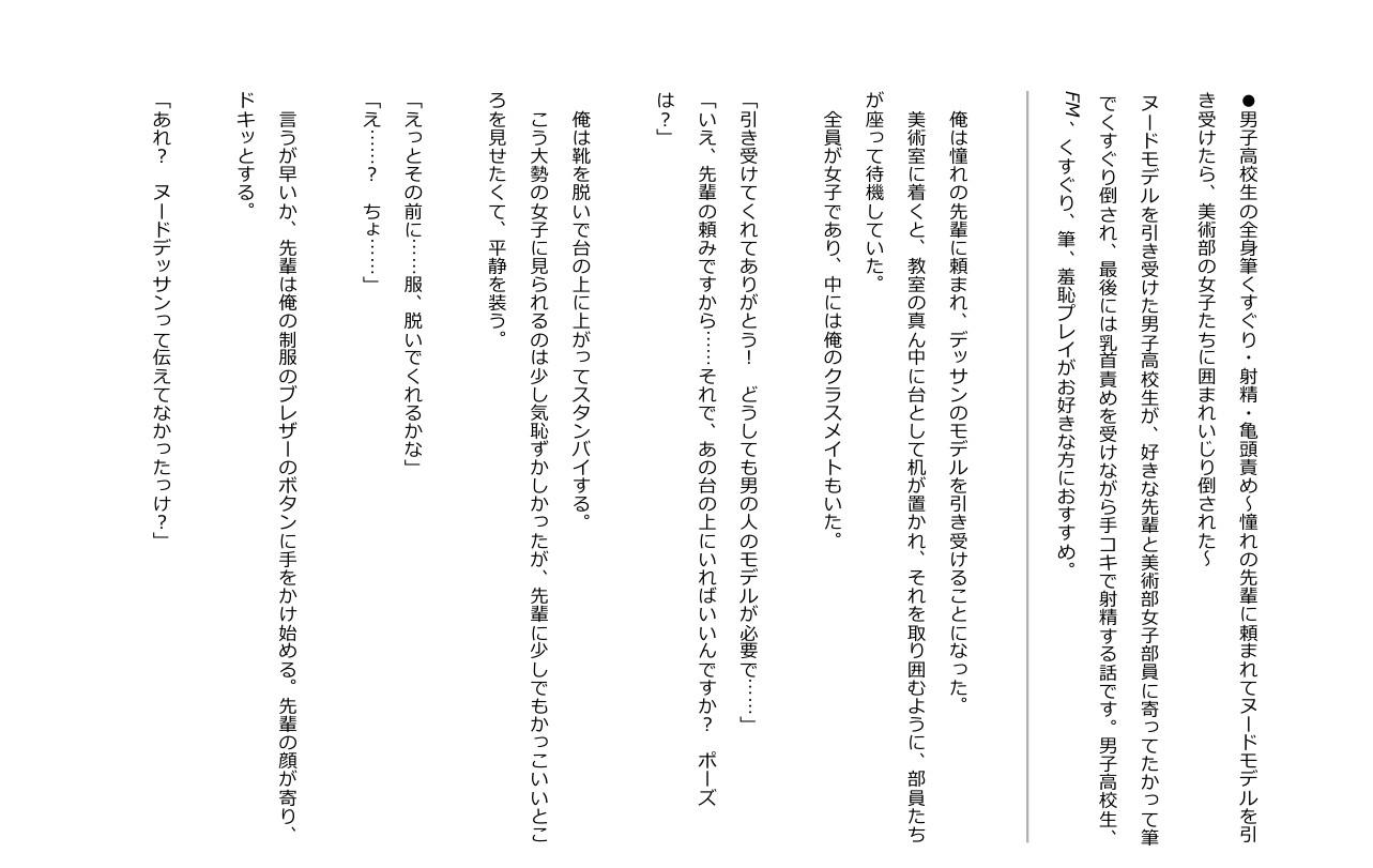 【全40作品・約40万字】【永久保存版】くすぐり作品全まとめ【Tickling】(※縦書きPDF、wordデータ付き)