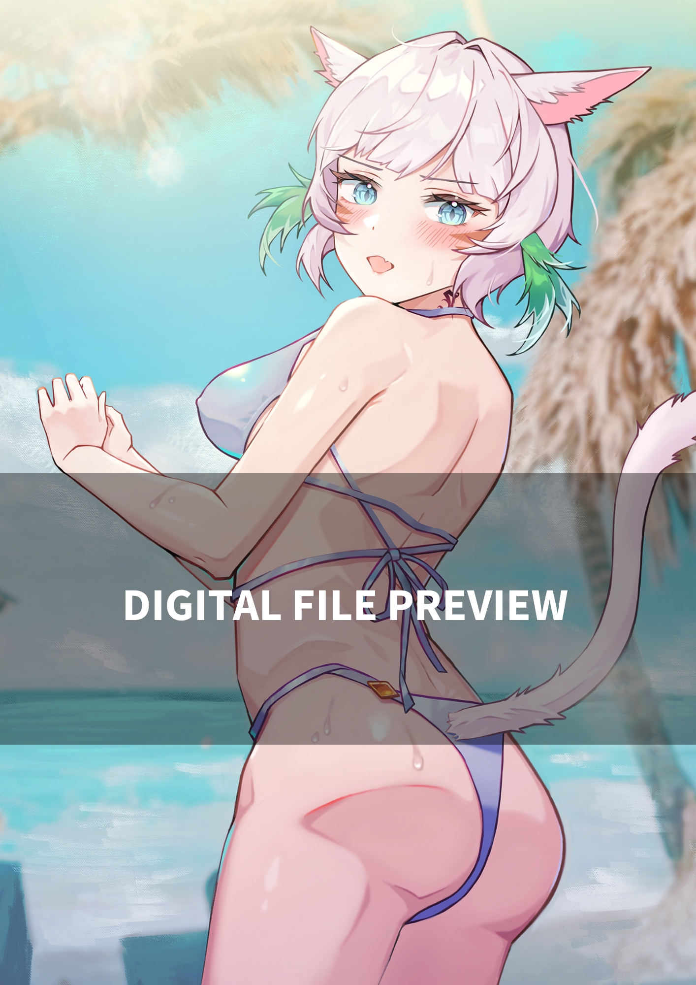 [F○14] ヤ・シュ○ラ,ミンフィリア,アテナ水着イラスト