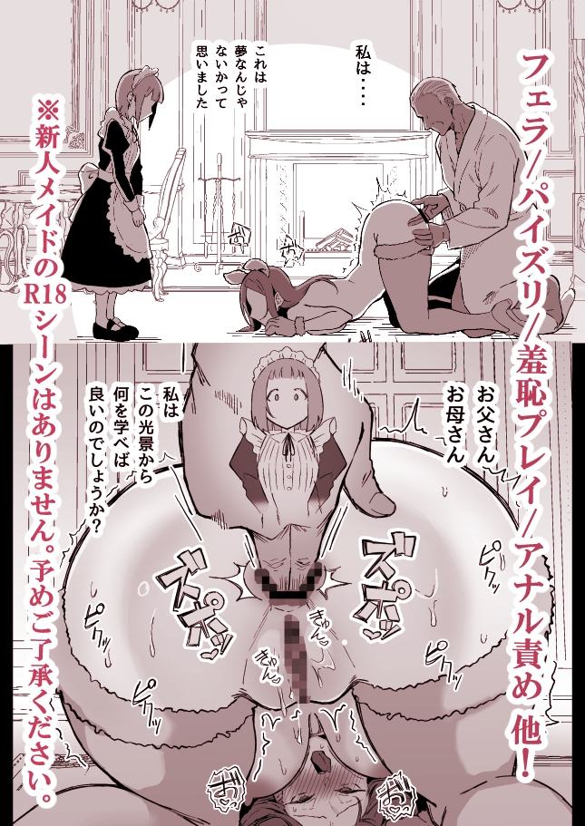 憧れの先輩メイド長の夜伽を見学