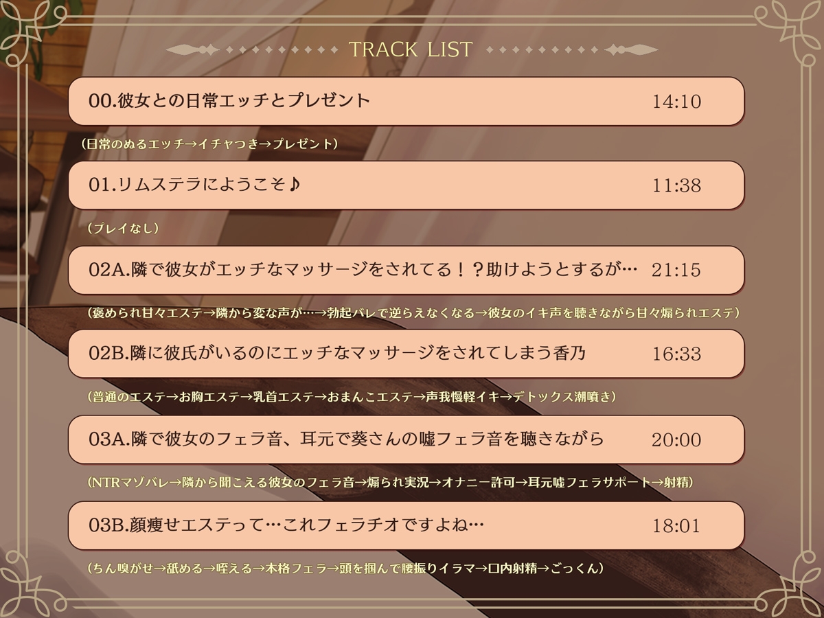 カップルNTRエステ～隣でイキ狂う彼女の声と、僕を弄ぶ天使の囁き～