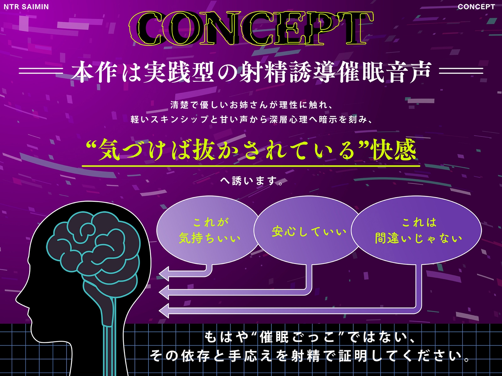 【射精誘導 × 耳舐めマッサージ】NTR催○ルーム──拘束全身舐め回しトロトロ搾精