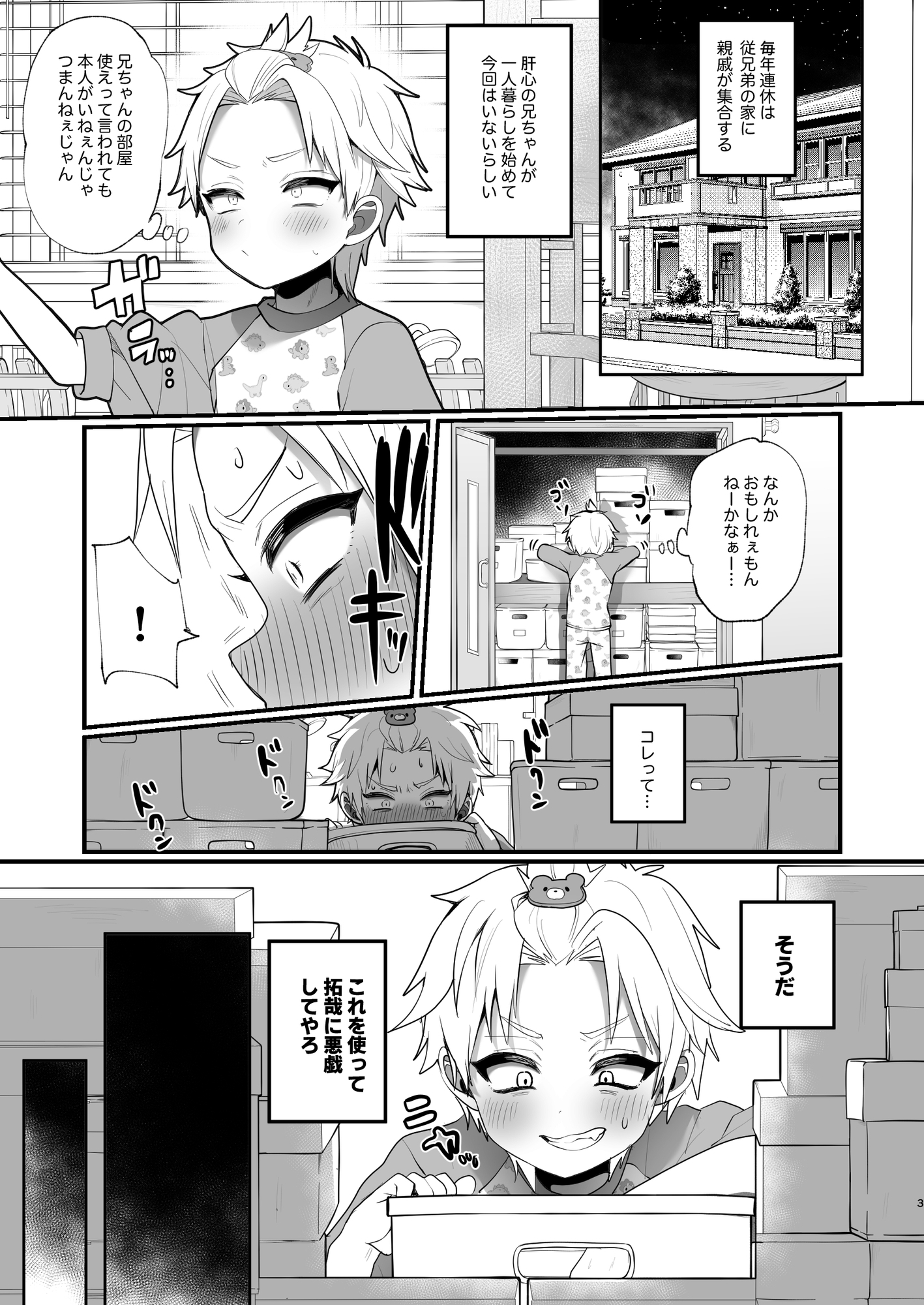 おもちゃ遊びを二段ベッドの上から覗かれちゃう本