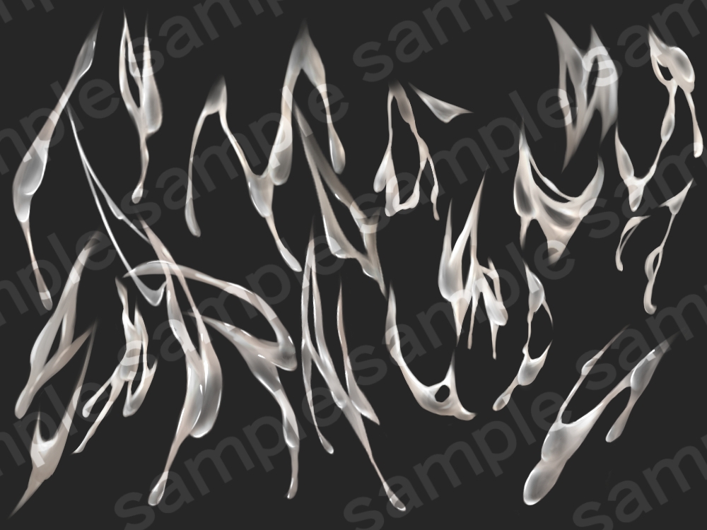 重ねて楽々!濃厚ザーメン透過素材part2