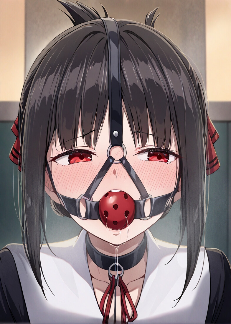 四宮か〇や緊縛されてボールギャグで顔面拘束！とめられない涎に羞恥MAX【猿轡】