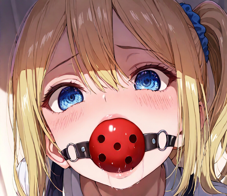 四宮か〇や緊縛されてボールギャグで顔面拘束！とめられない涎に羞恥MAX【猿轡】