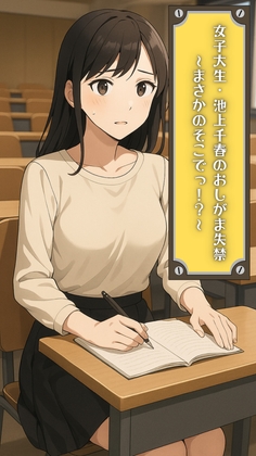 女子大生・池上千春のおしがま失禁～まさかのそこでっ！?～