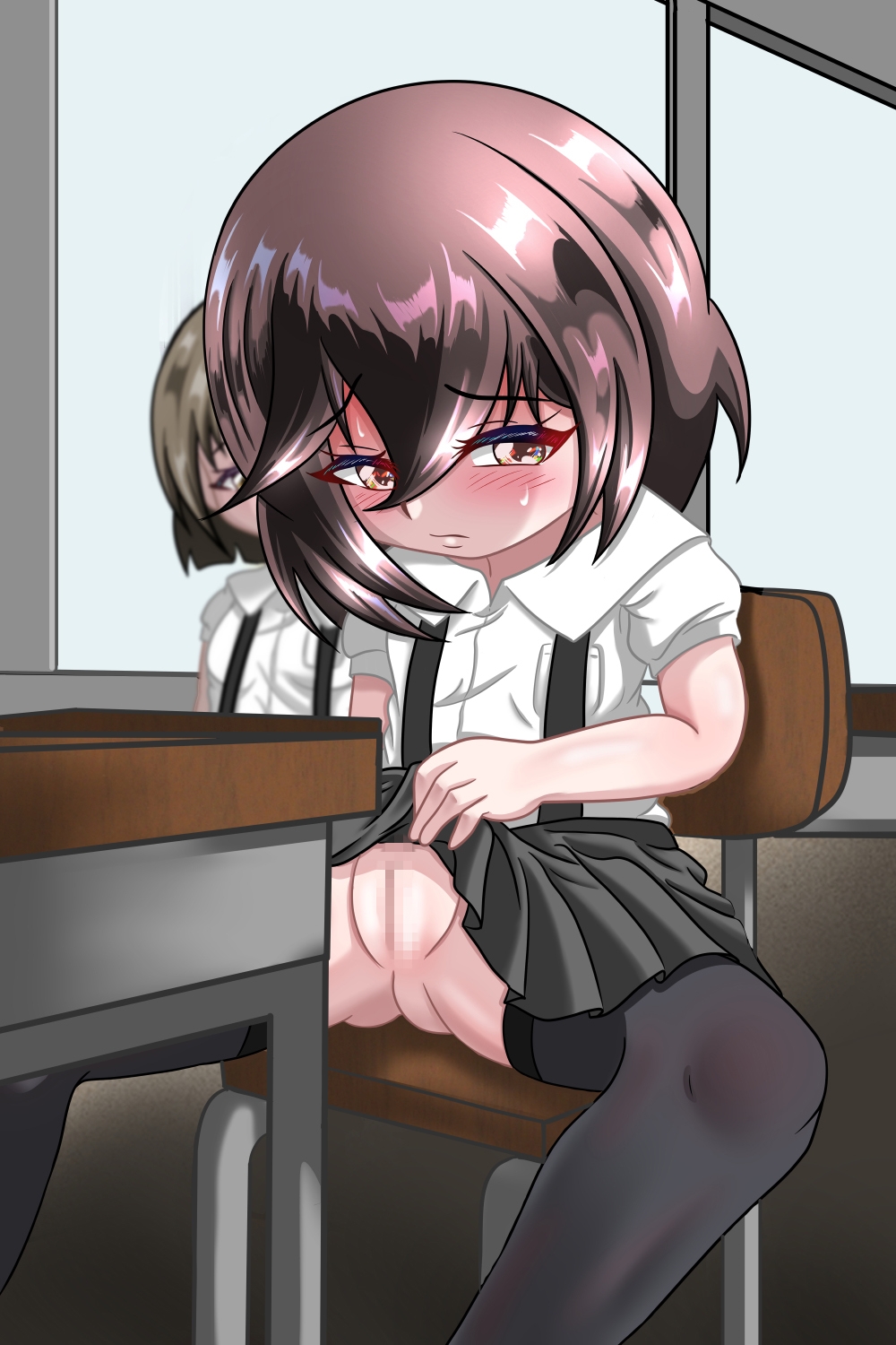 るいの露出日記イラスト集7 校内露出編