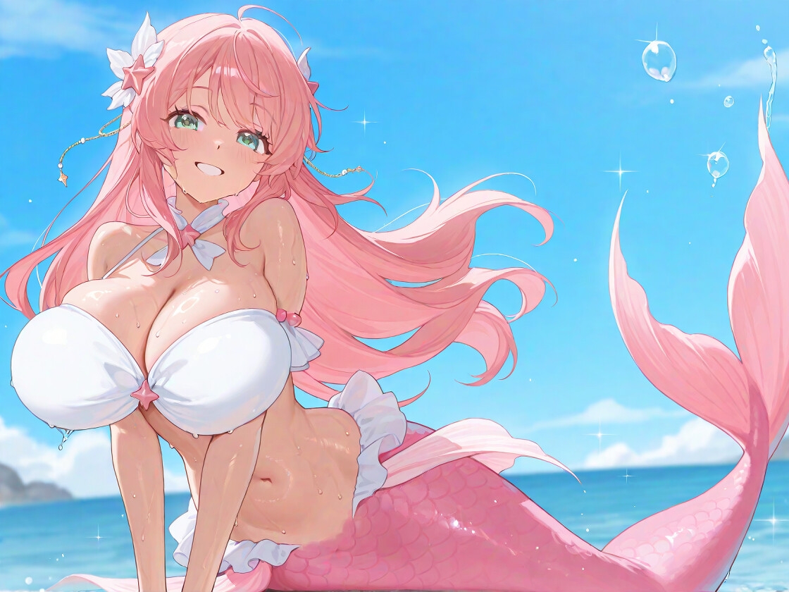 【KU100/1時間】爆乳人魚のお姉ちゃんは僕のママ～でも僕の女にしたいので、処女おまんこを頂いちゃいます～【おねショタ/ファンタジー】