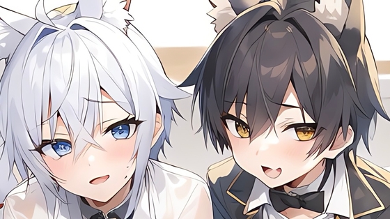 【逆転あり】ケモ耳双子ショタと緊縛ラブラブ交尾でメスイキオホ声アクメ連続絶頂させる