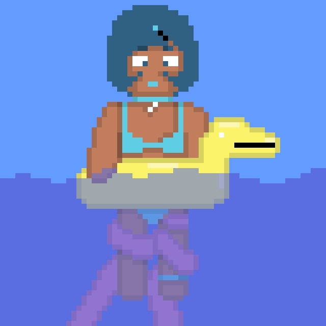 実体の妻探し ビーチにて