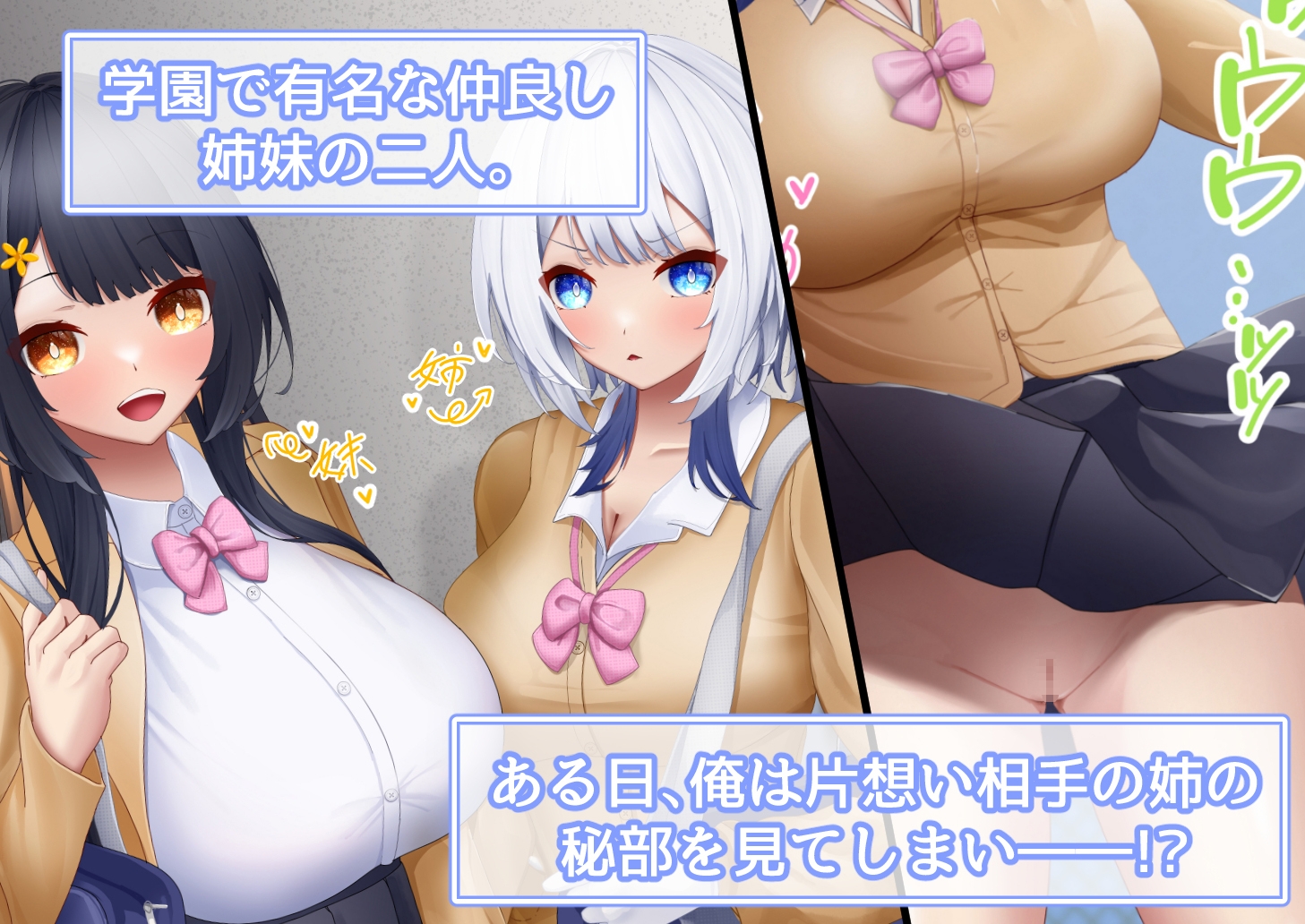 学園の巨乳姉妹をセックス三昧の果てに孕ませるまで～心の読める姉と性欲狂いの妹～