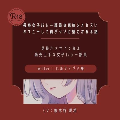 【ドS|貢ぎマゾ】長身女子バレー部員の恵体をオカズにオナニーして貢ぎマゾに堕とされる話