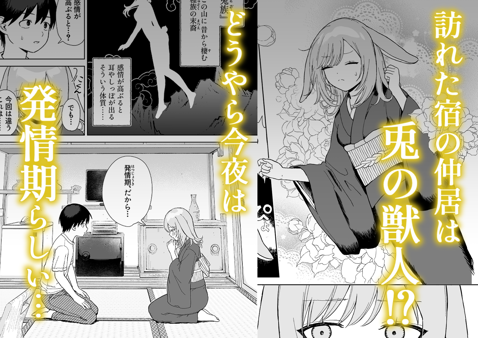 発情うさぎは満月の夜に交尾する