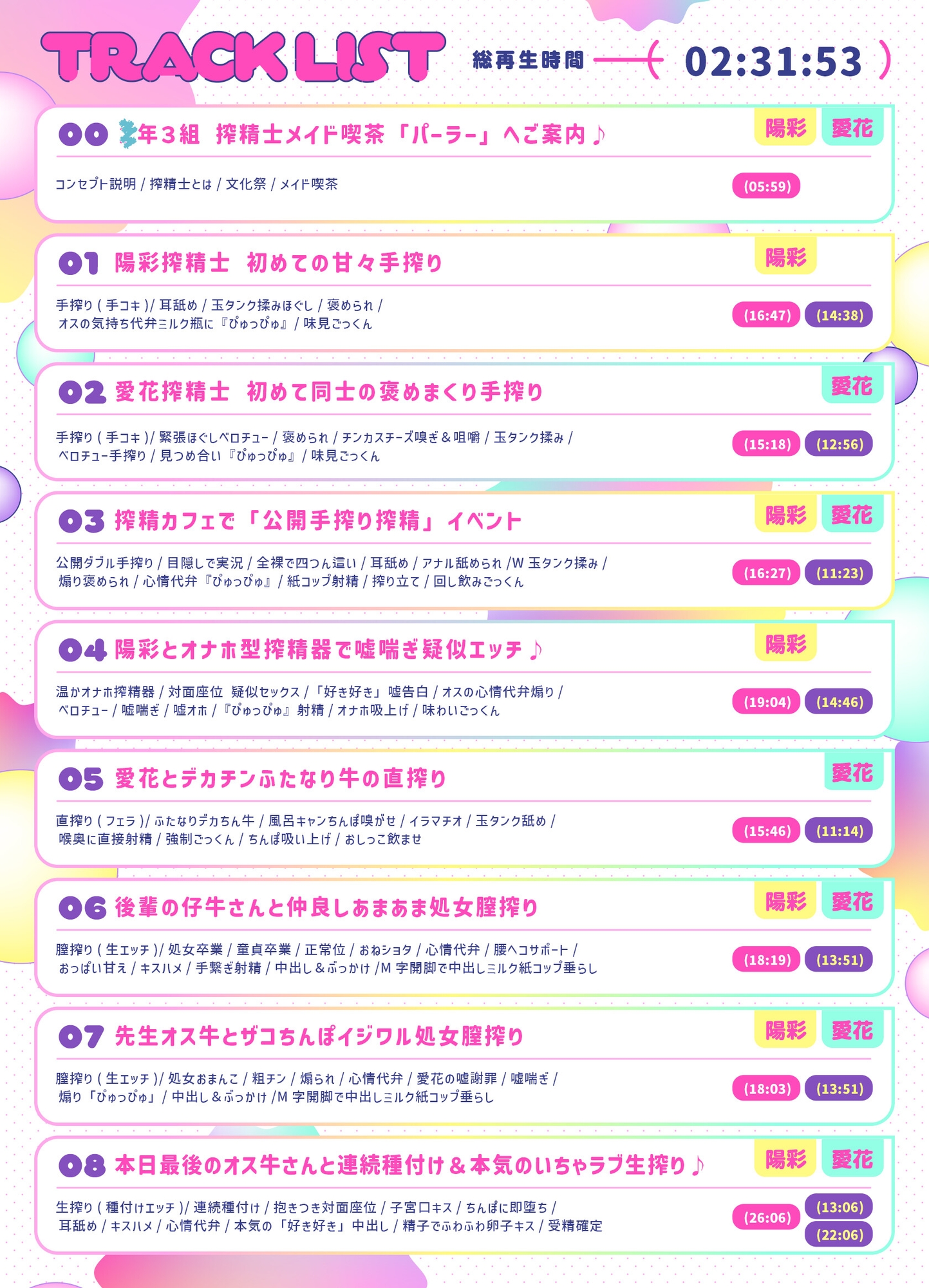 【文化祭限定】●年3組 搾精士メイド喫茶「パーラー」へ、ようこそ!! ～オス牛専用JKミルキング体験&女の子用搾りたてオスミルクお給仕Service♪～