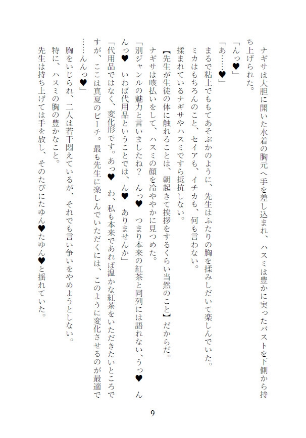 催○調教ティーパーティーバカンス編 ～先生がミカ・ナギサ・セイア・イチカ・ハスミを人形にして弄ぶ話～