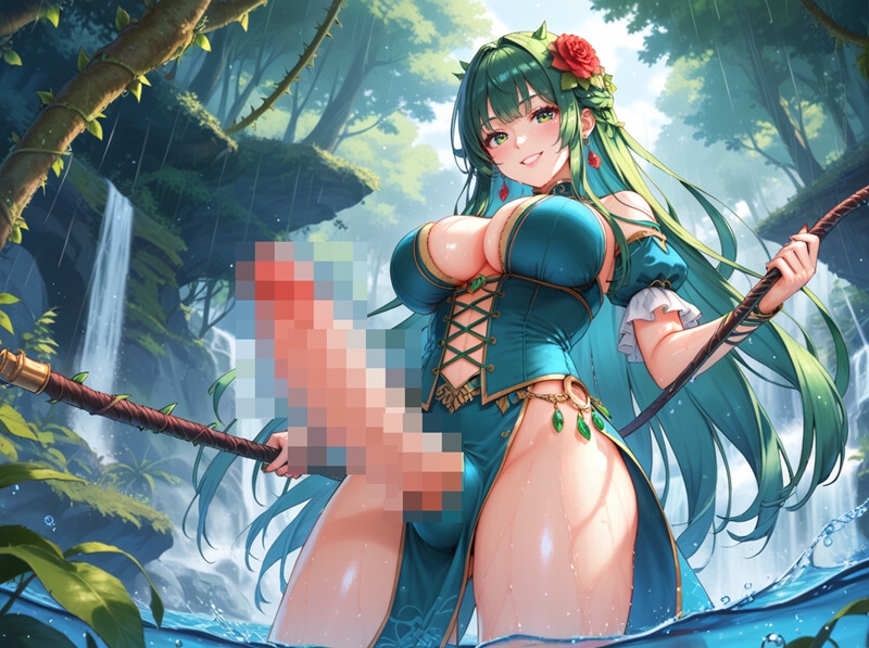 寸止めカウントダウン地獄♪精液を主食とするふたなりアルラウネのおちんぽ射精管理✨ アナルを犯されながら、精子を吸いつくされ彼女専用オスオナホとして飼われてしまう