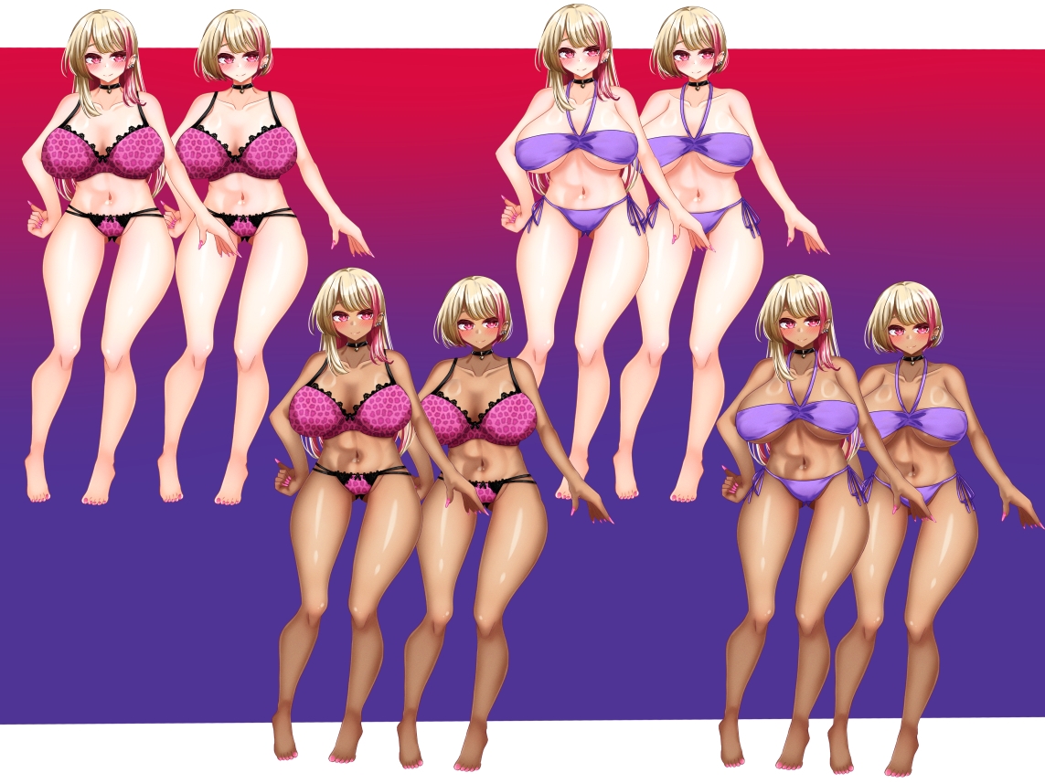 立ち絵素材 ギャルサキュバス HCGセット