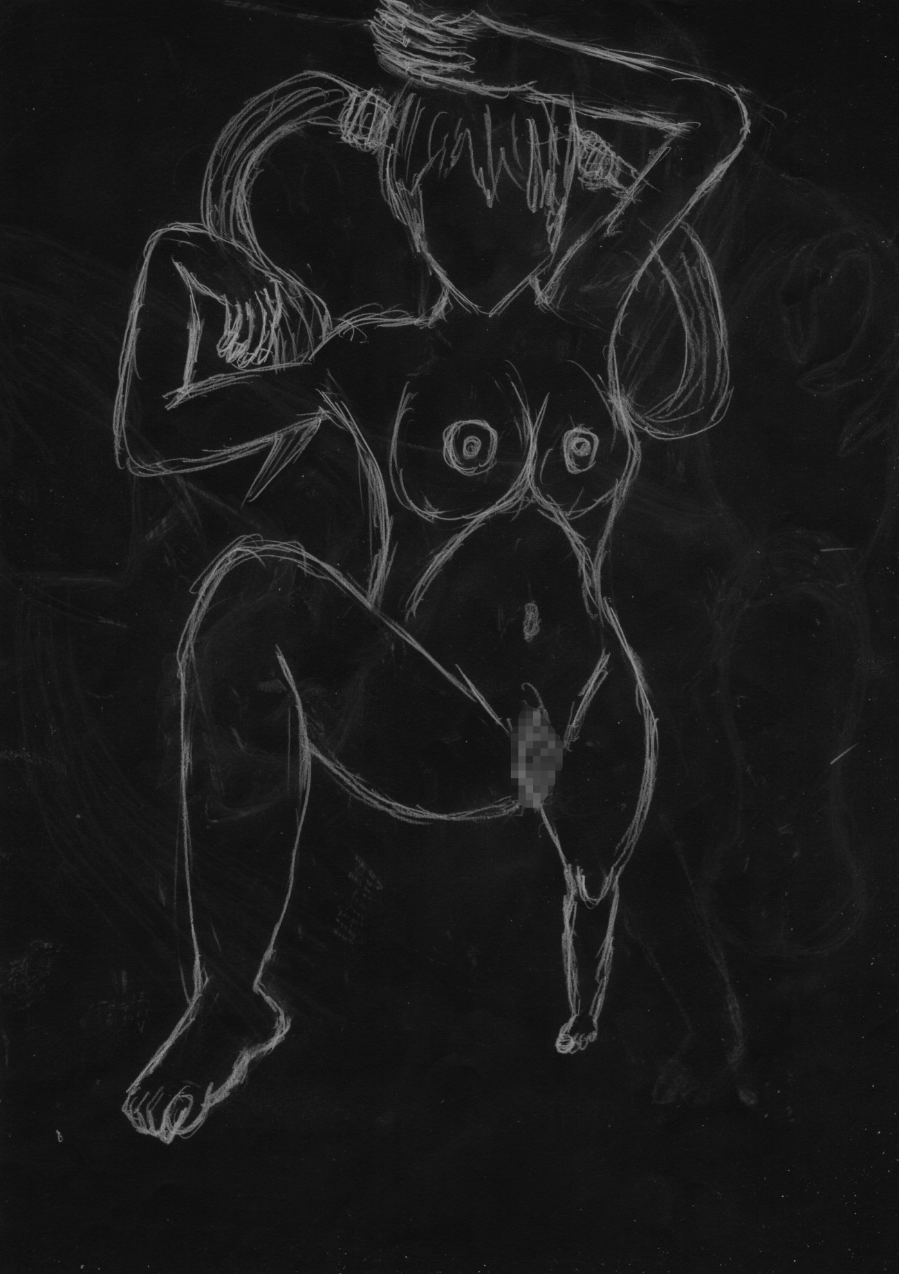 黒よりも黒いエロティックホラー黒戯絵集「マネキンポーズ2」