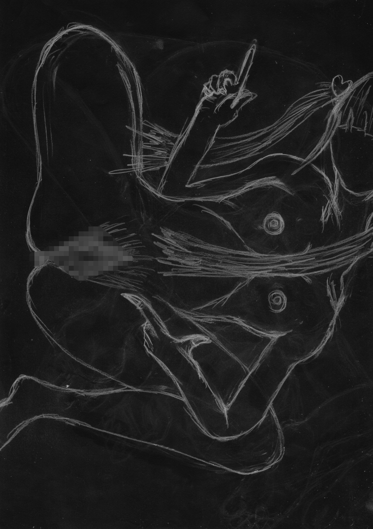 黒よりも黒いエロティックホラー黒戯絵集「マネキンポーズ2」