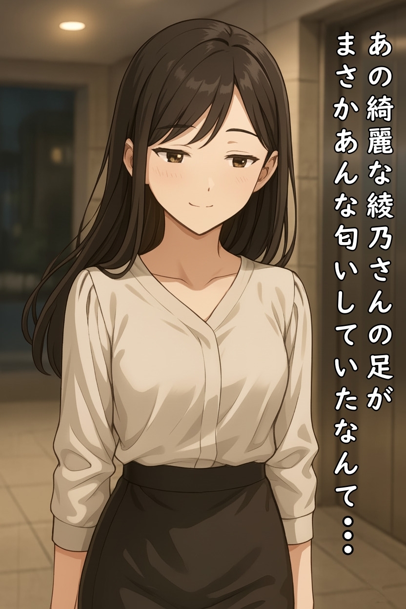 【足の匂いフェチ】同じマンションの元CA美人人妻と仲良くなって、仕事終わりの足と靴の匂いを嗅がせてもらった話【フードクラッシュ】