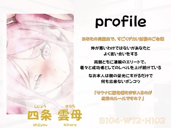 【バイノーラル】初心者サウナーお嬢様のあちあち理解らせエッチ