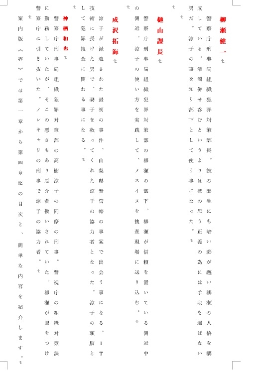 雌犬刑事 案内版1