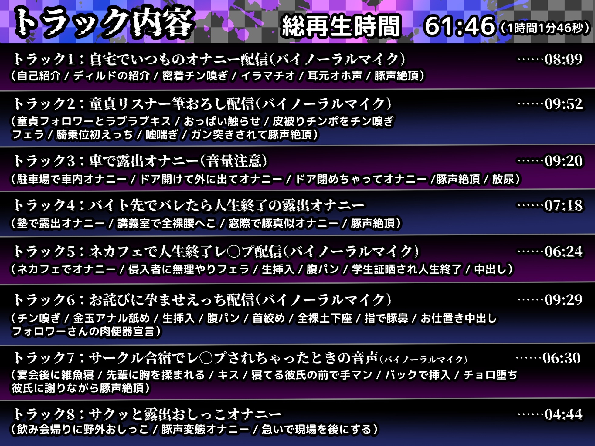 【オホ声/豚声】裏垢JDの変態破滅願望オナニー配信【双葉いよ】