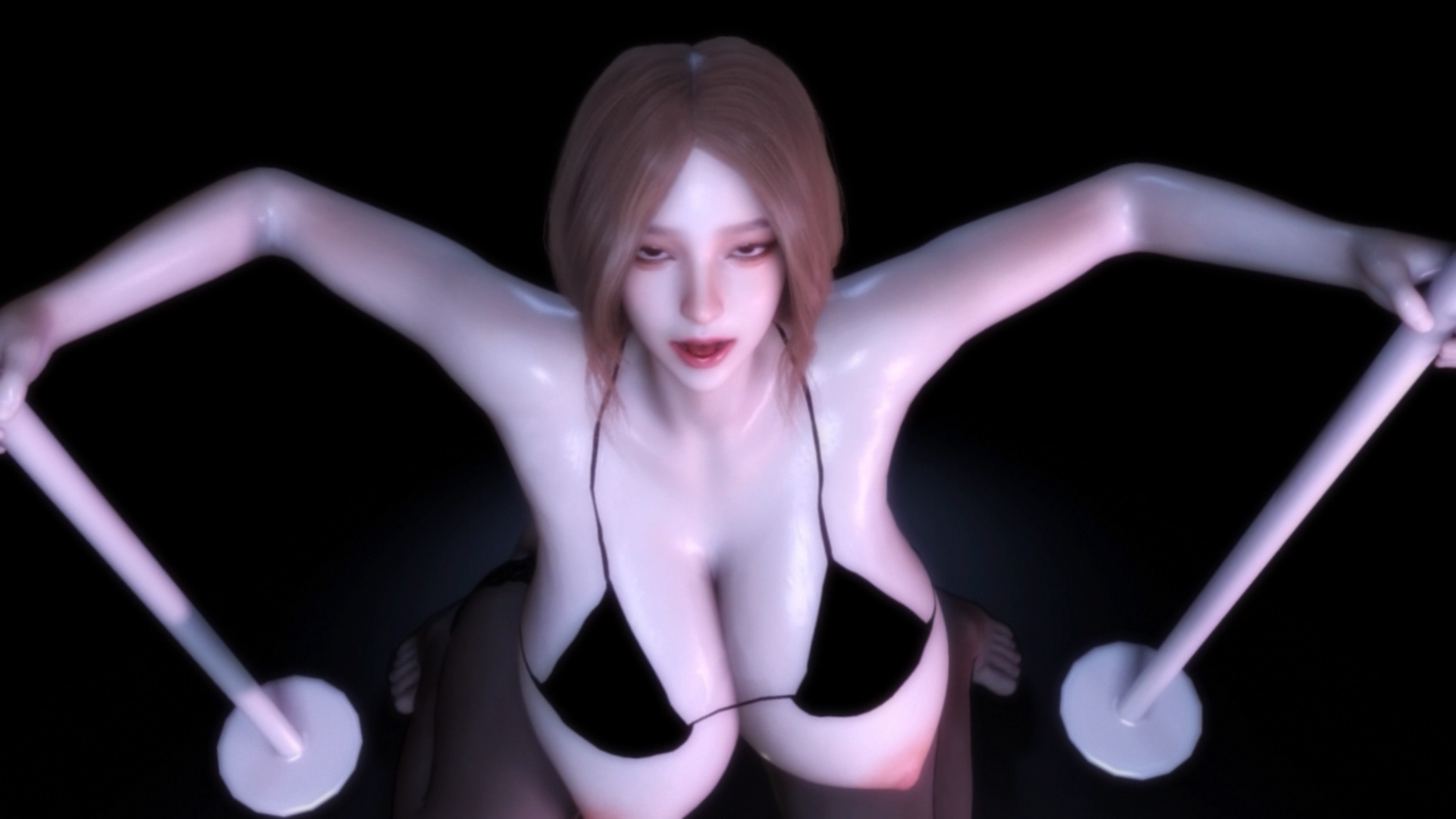 ディルド騎乗位オナニーする巨乳