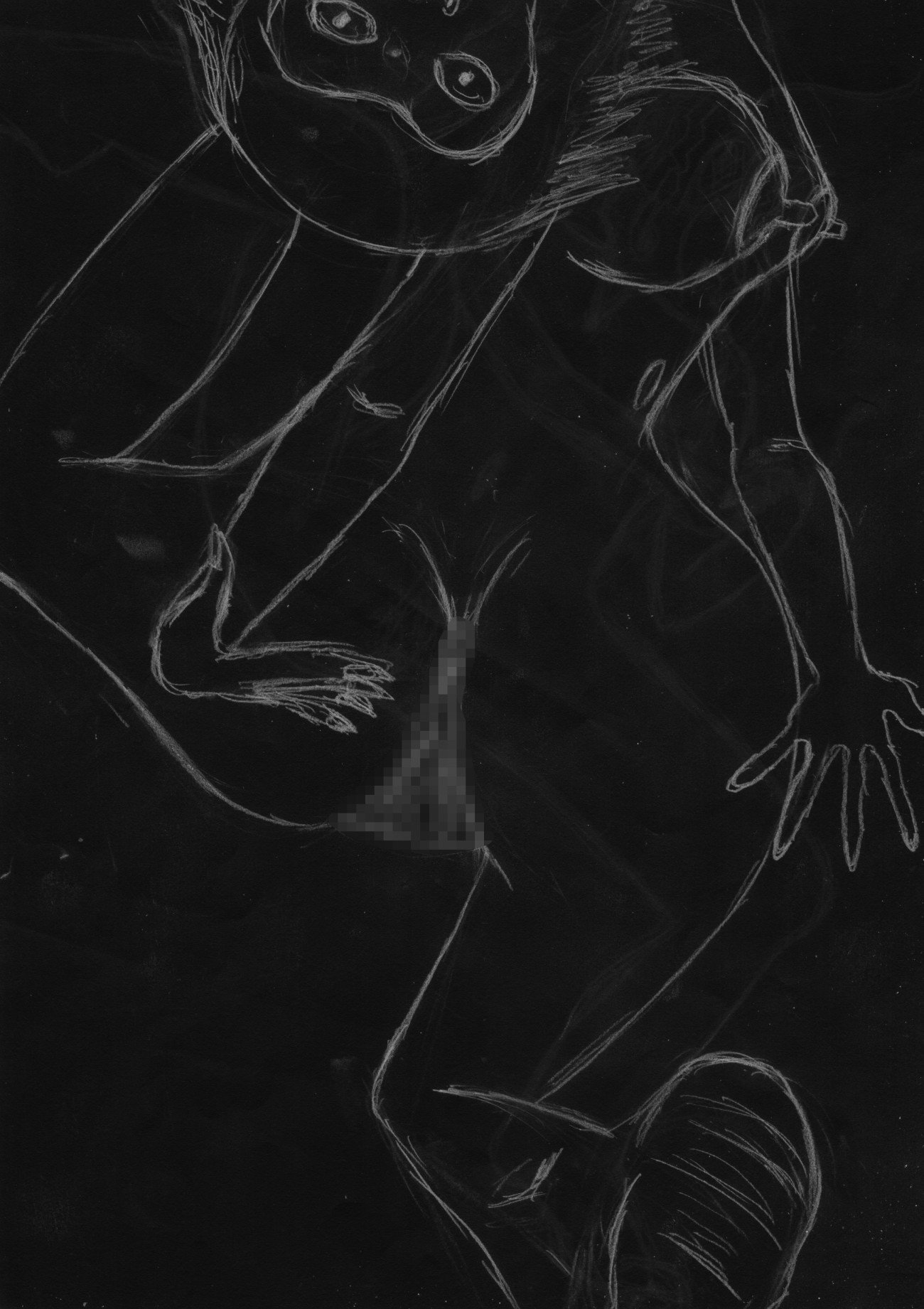 黒よりも黒いエロティックホラー黒戯絵集「マネキンポーズ3」