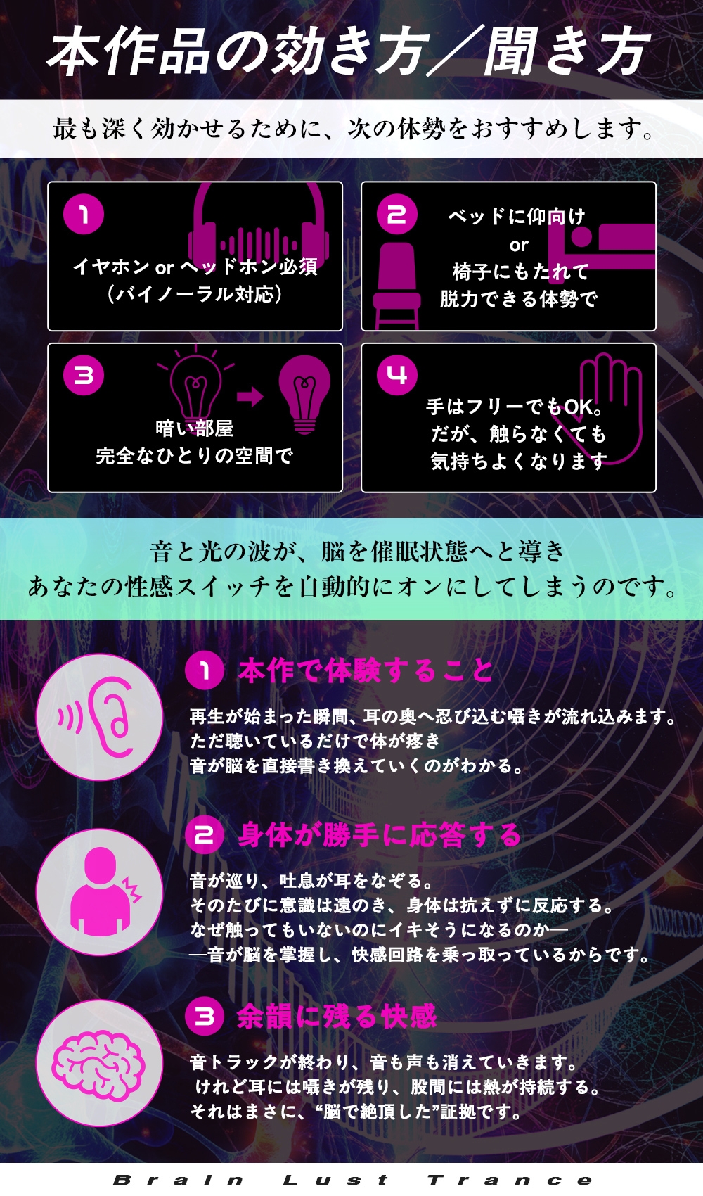 【絶頂地獄】脳淫トランス～脳波を操作し快感の回路を書き換える本物の電子ドラッグ～