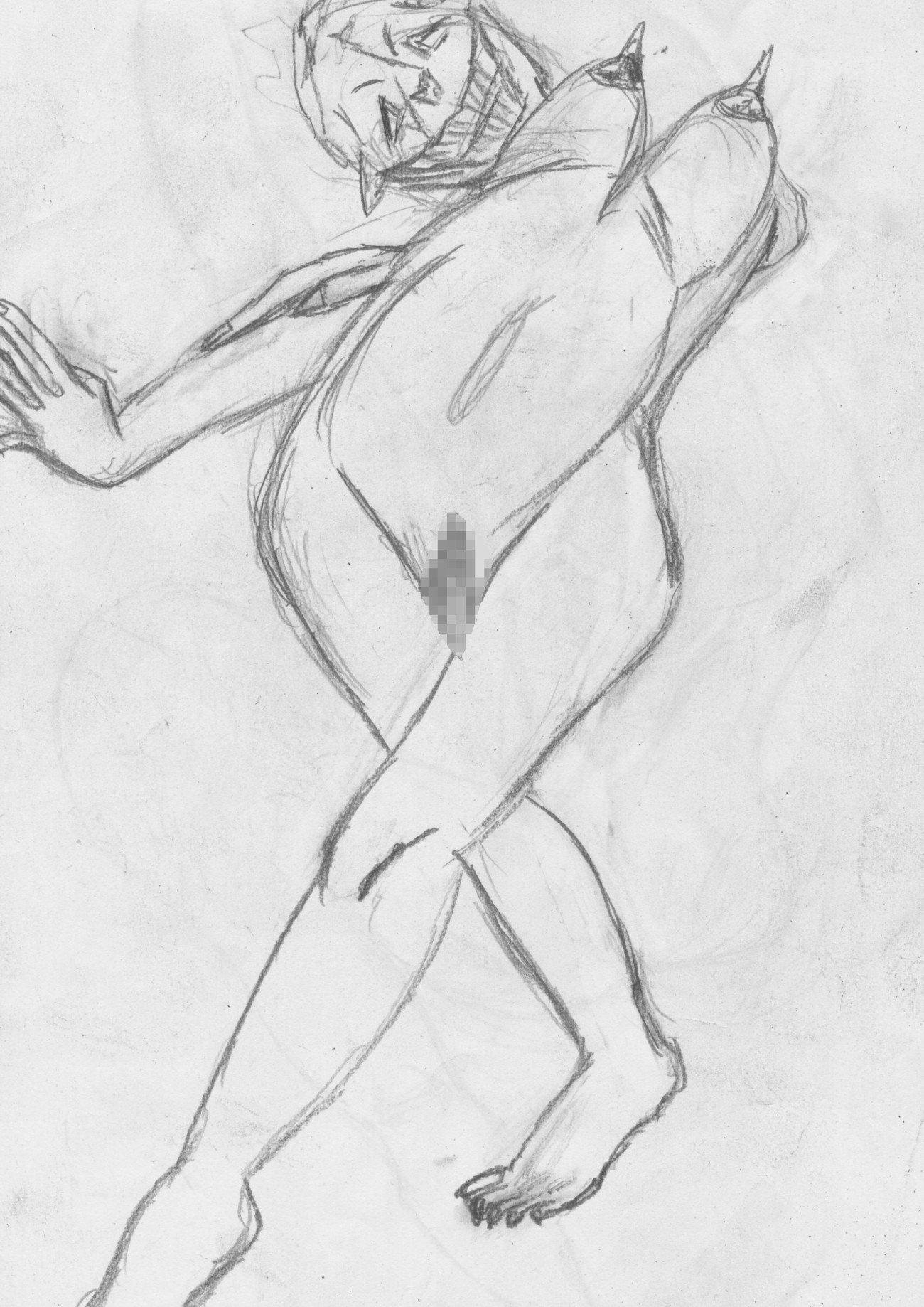 黒よりも黒いエロティックホラー黒戯絵集「マネキンポーズ4」