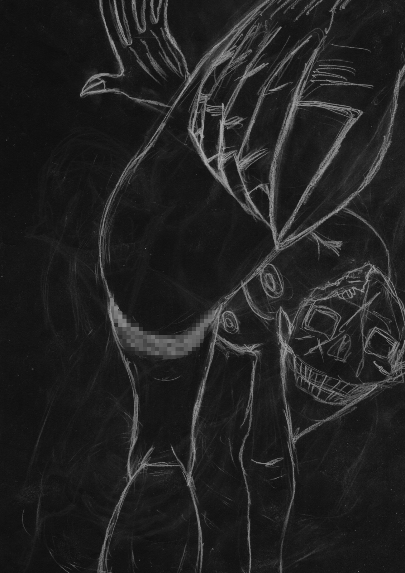 黒よりも黒いエロティックホラー黒戯絵集「マネキンポーズ4」