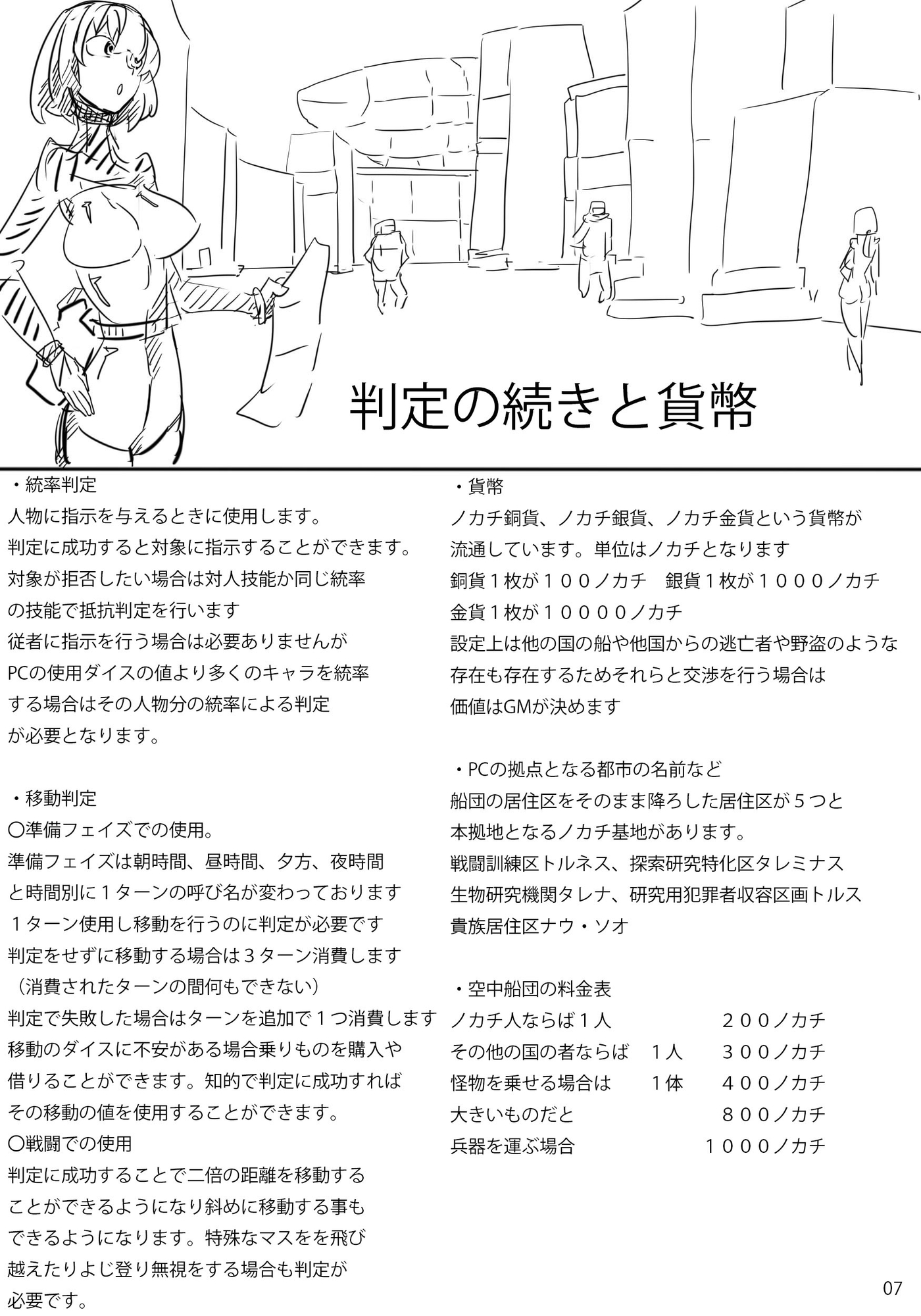 TRPG風設定集ノカチ開発局