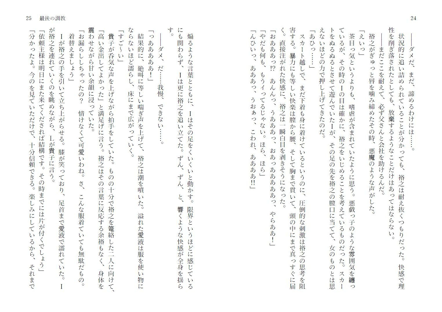 鏡越しの服従(後編)