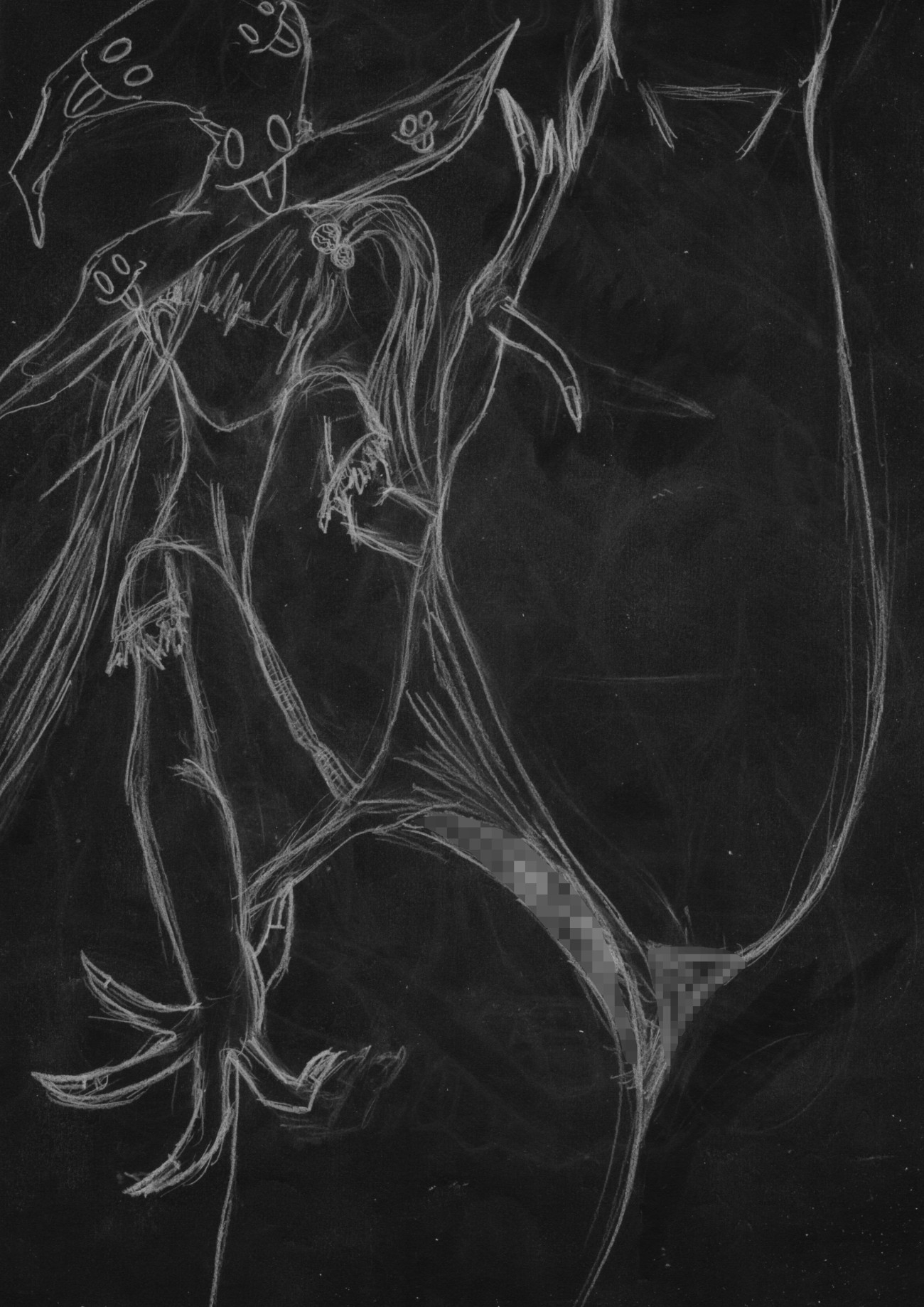 黒よりも黒いエロティックホラー黒戯絵集「マネキンポーズ5」